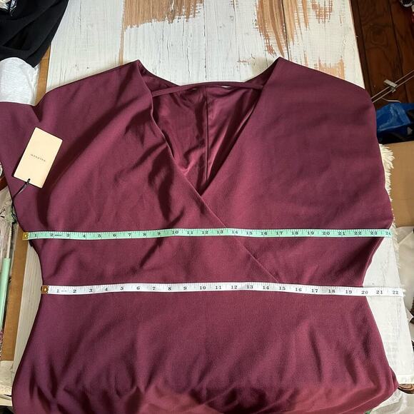 Halogen Cutout Sheath Knee Length Business Casual 
Dress Size XXL Burgundy - Picture 7 of 10